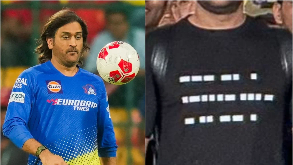 Dhoni T-Shirt Message Maharashtra Katta